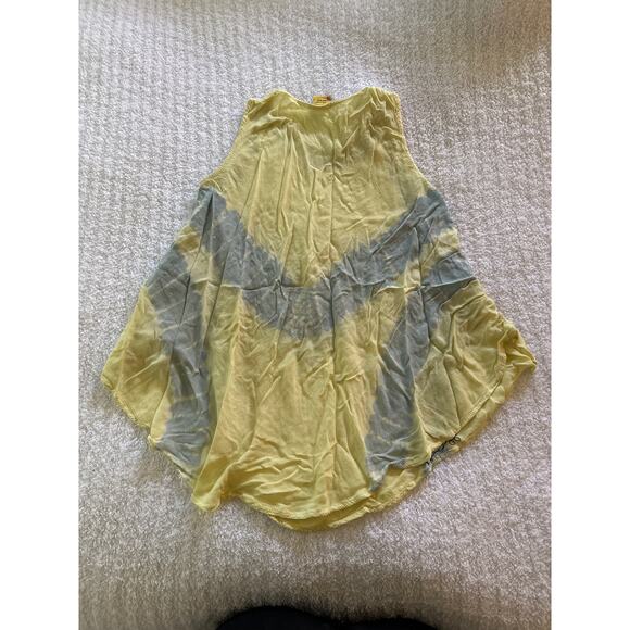 California Woman Embroidered Yellow Tank Top Fairycore Boho Vintage Y2K Indie OS - Picture 4 of 6